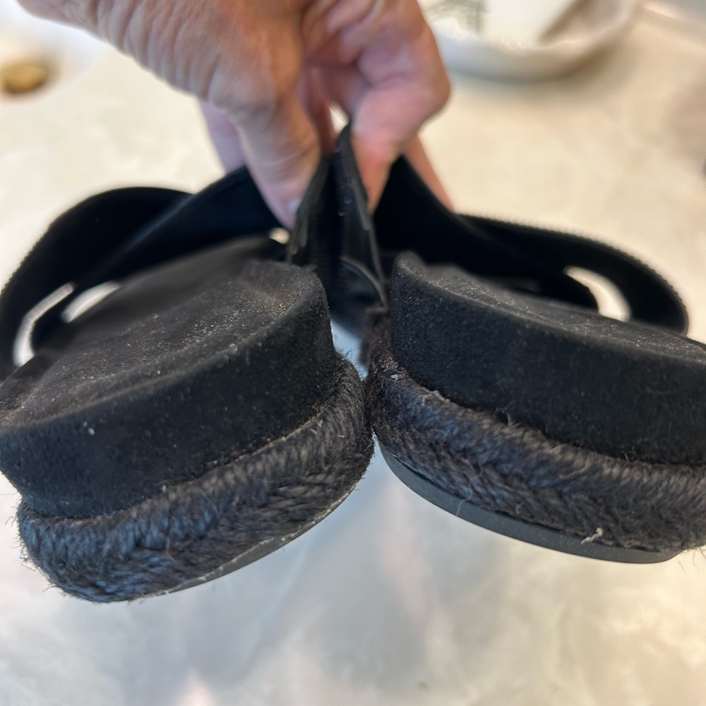 Carvela Comfort Black Beaded Diamanté Slip On Sandals/Slides Size 38/US 7.5 - Picture 6 of 13